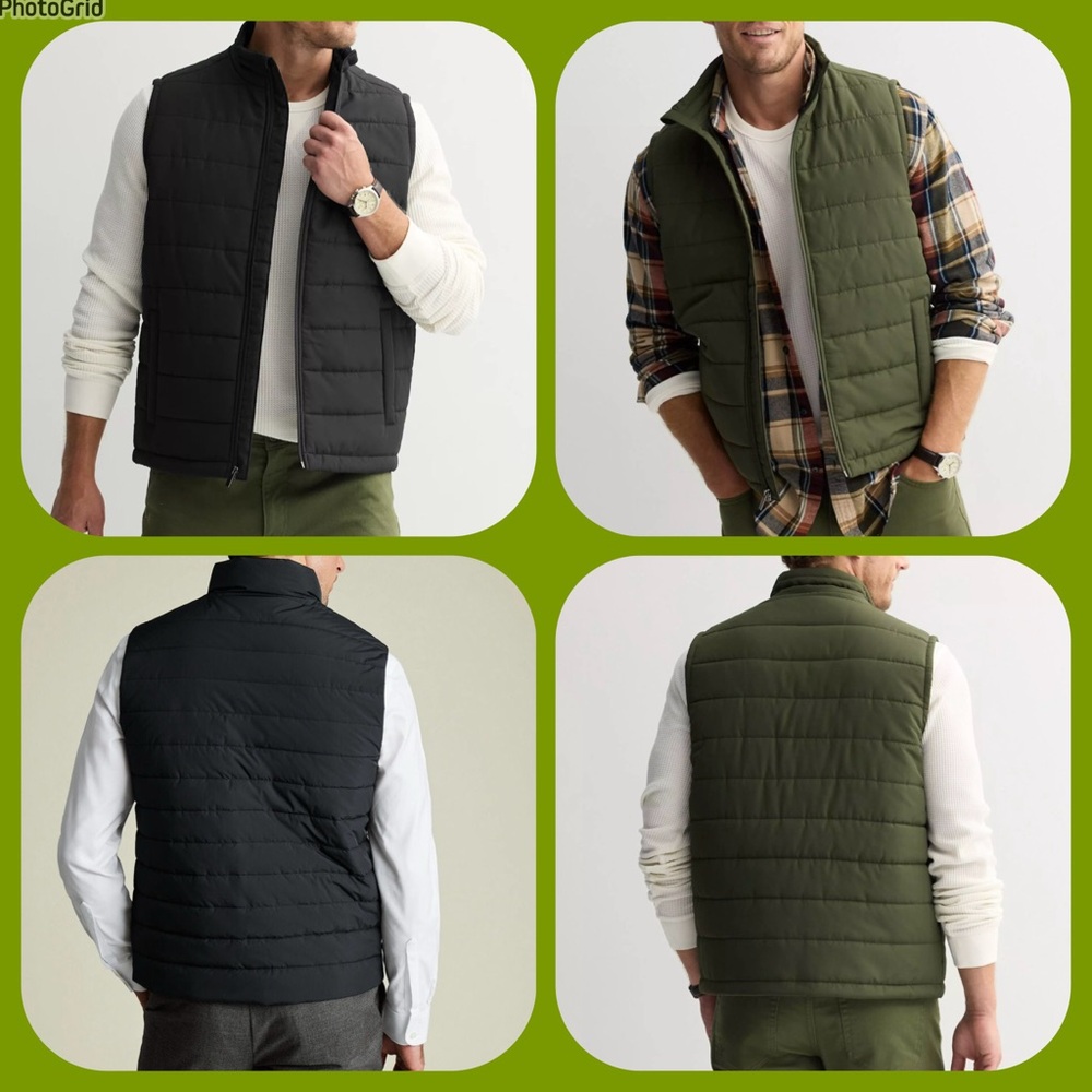 (New) 2-pc bundle Men's XL Sonoma  Vests - Black and Olive